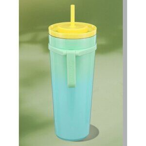 Starbucks 24 Oz Stainless Steel Ombre Tumbler With Twist-To-Seal Leakproof Straw